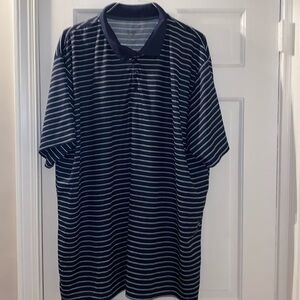 Real essentials size 3xl tall striped golf shirt nwot